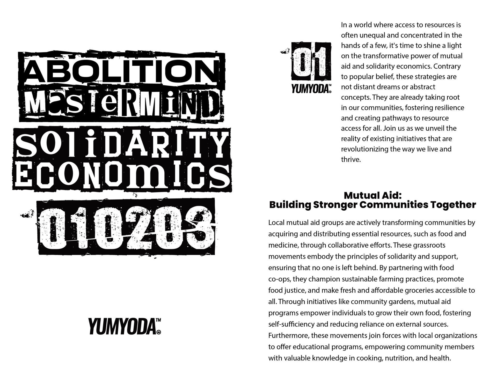 Mutual Aid Page 1 Abolition Mastermind Solidarity Economics 03B